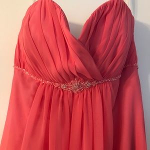 Beautiful pink prom dress